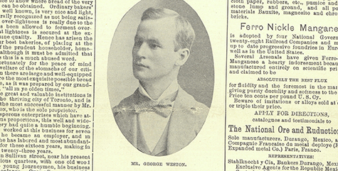 Dated Newspaper Article of Mr. George Weston